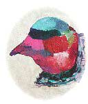 Peinture  l'huile sur papier du Npal - 29 cm / 24,2 cm