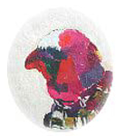 Peinture  l'huile sur papier du Npal - 29 cm / 24,2 cm